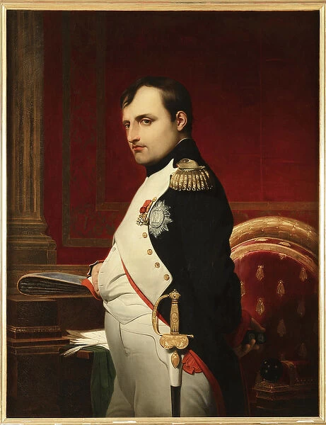 Napoleon I in his study in 1807, by Delaroche, Paul Hippolyte (1797-1856)