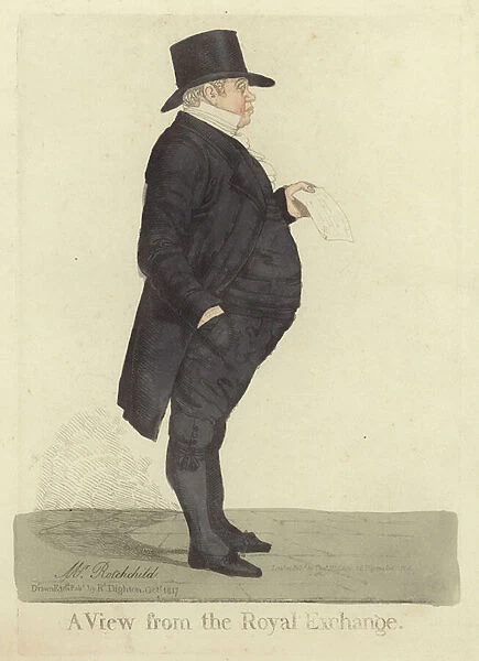 Nathan Mayer Rothschild, 1817 (colour litho)