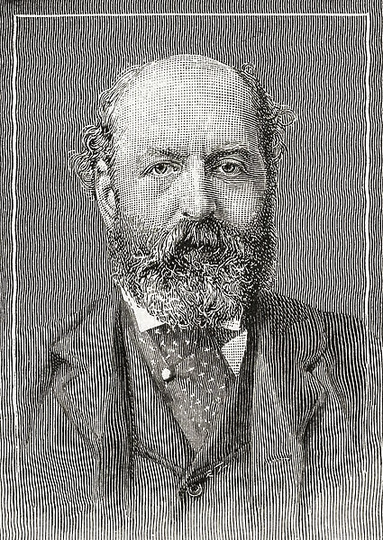 Nathan Mayer Rothschild, 1st Baron Rothschild, Baron de Rothschild, 1840 -1915. British banker and politician from the international Rothschild financial dynasty. From The Strand Magazine published 1897