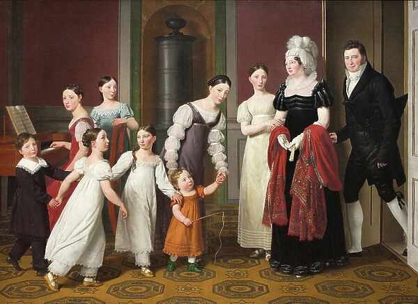 The Nathanson Family, 1818 ((oil on canvas)