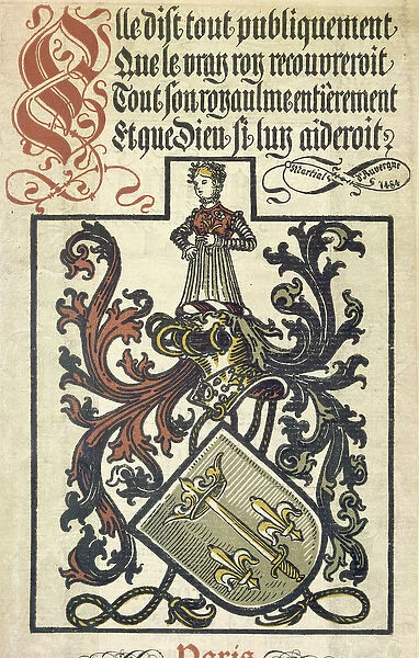 National Almanac of Joan of Arc, 1891 (colour litho)