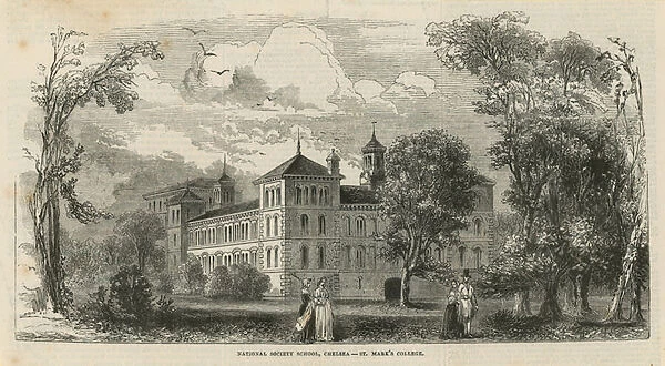 National Society School, Chelsea - St Marks College (engraving)