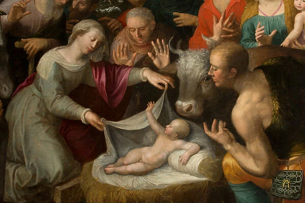 Nativity, 1585 detail (oil on canvas)