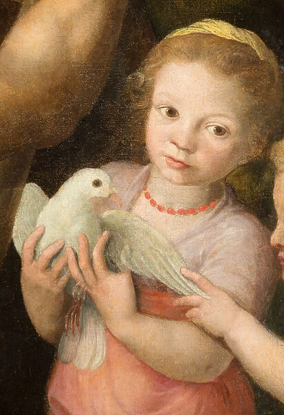 Nativity, 1585 detail (oil on canvas)