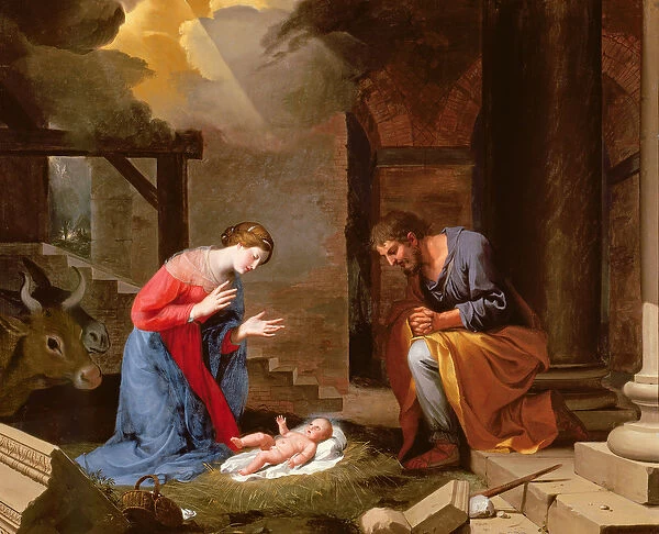 The Nativity, 1639 (oil on copper)