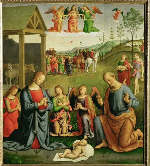 Framed Print : Nativity. ELS9191330 Nativity... by Giovanni di Pietro Framed Print : Nativity. ELS9191330 Nativity... by Giovanni di Pietro