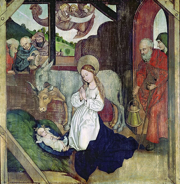 The Nativity, from the Altarpiece of the Dominicans, c. 1470-80 (oil on panel)