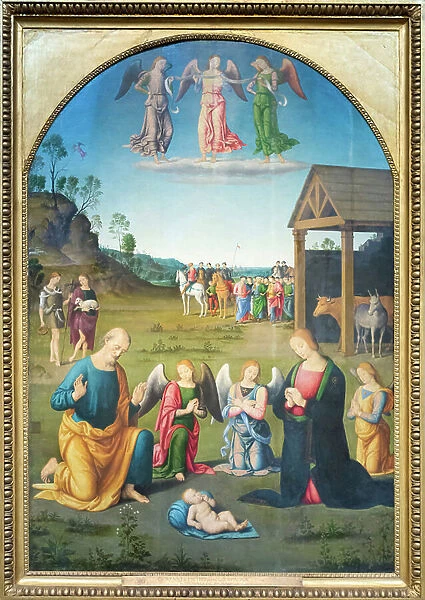 Nativity with the arrival of the Magi, known as the Madonna della Spineta, c. 1507