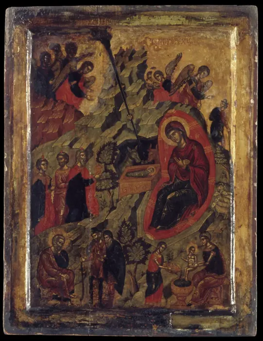 Framed Print : The Nativity (egg tempera on panel) Framed Print : The Nativity (egg tempera on panel)