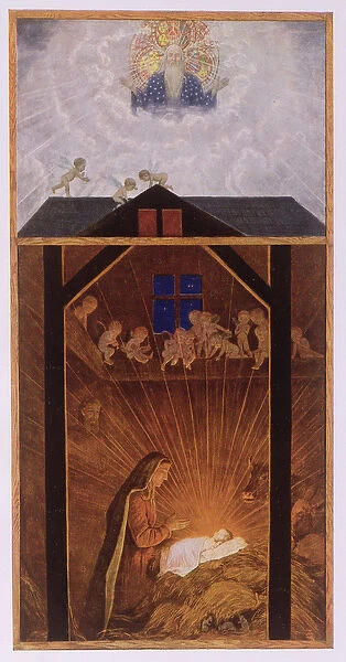 The Nativity, illustration from Festkalender published in Leipzig c
