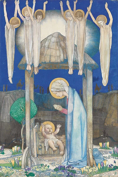 The Nativity (oil on canvas)