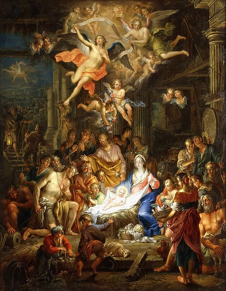 The Nativity, (oil on copper)