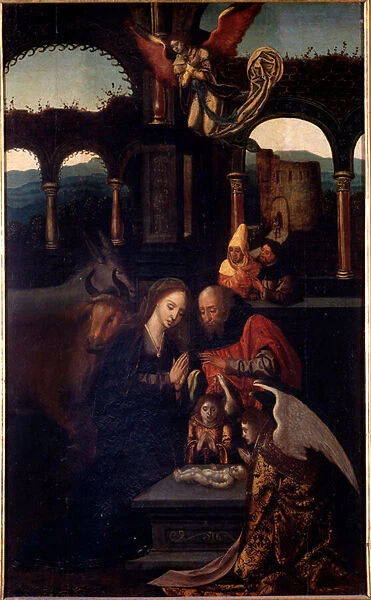 The nativity (Painting, 15th century)