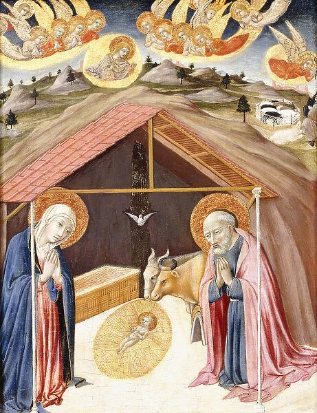 The Nativity, (tempera and gold on panel)