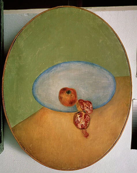 Nature morte avec grenades. Peinture de David Petrovich Sterenberg (1881-1948), huile sur toile, 1917. Art russe, 20e siecle, avant garde. Collection privee