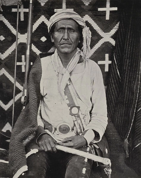 A Navajoe Indian (b  /  w photo)