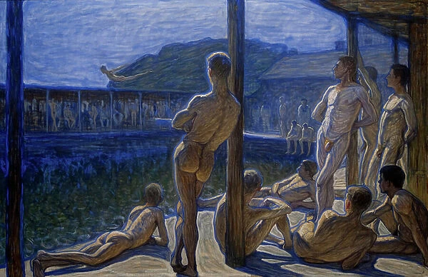 Naval Bathhouse, 1907 (oil on canvas)