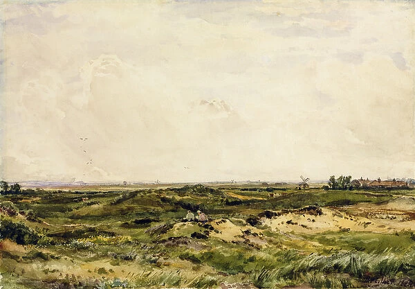 Near Caistor, 1889 (w  /  c over graphite on paper)