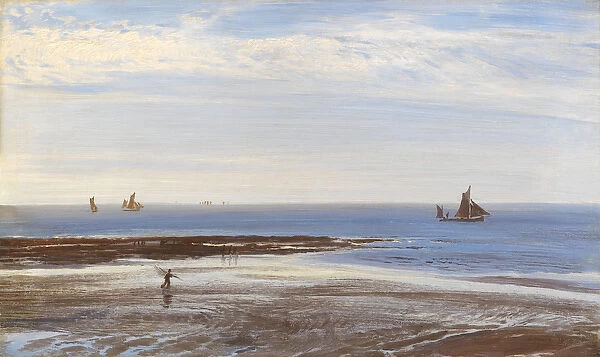Near Margate - Evening, 1870 (oil on canvas)