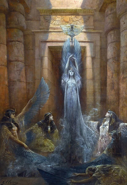 Neith (ou Neit) - The Godess Neith p- Peinture de Georges Clairin (1843-1919)