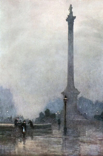 Nelsons Column in a Fog