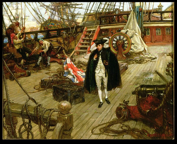 Nelsons First Day in the Navy (oil on canvas)