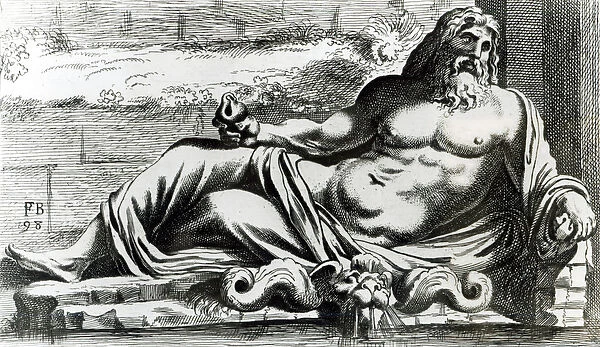 Neptune, c. 1653 (etching) (b  /  w photo)