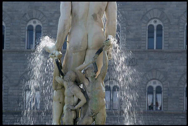 Detail from the Neptune Fountain, 1560-75 (marble) (see 134581-134587)
