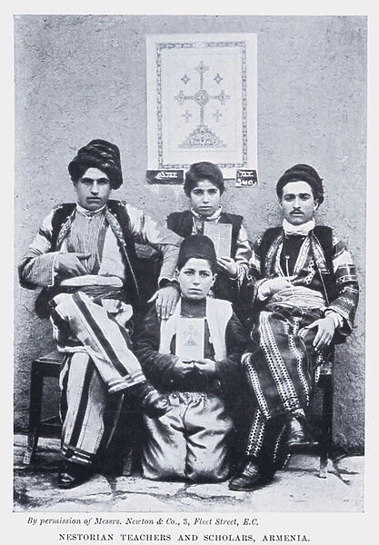 Nestorian Teachers and Scholars, Armenia (b  /  w photo)
