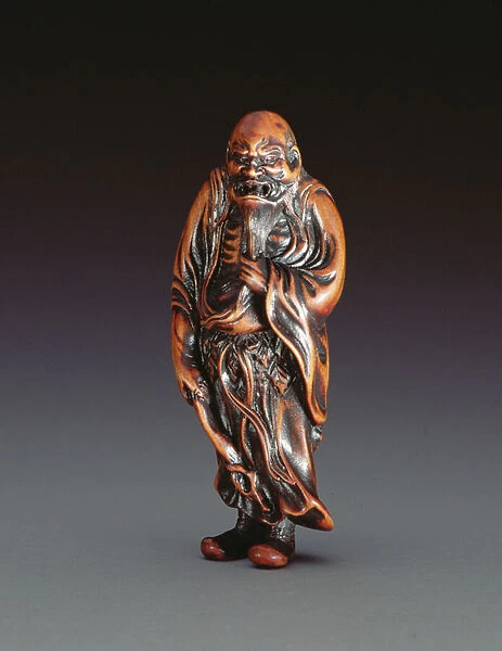 Netsuke, depicting a standing Sennin, c. 1880-1900 (wood)