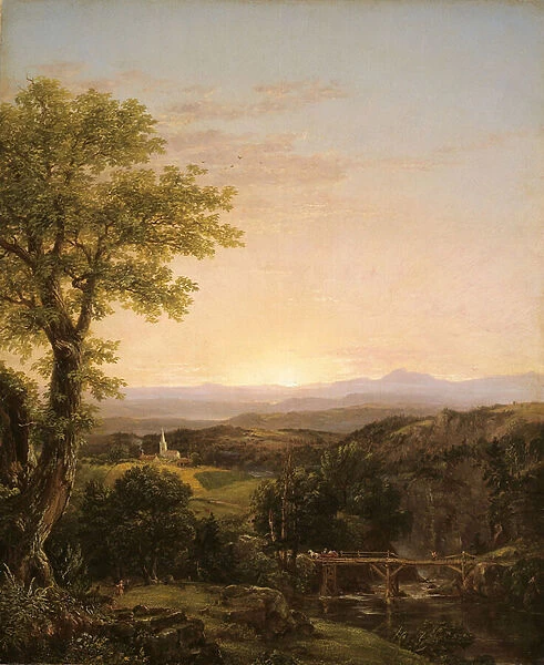 New England Scenery, 1839 (oil on canvas)
