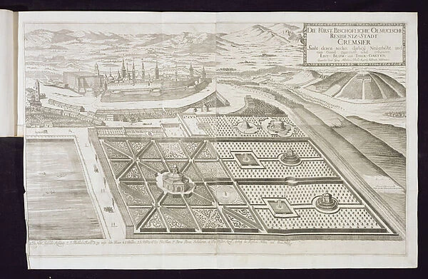 The new gardens at Cremsier, the residence of the Prince-Bishop, published c