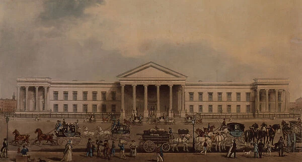 The new General Post Office, 1829 (coloured engraving)