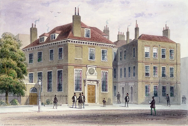 New Inn, 1850 (w  /  c on paper)