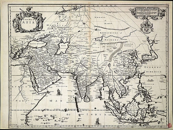 A new map of Asia, 1673 (paper)