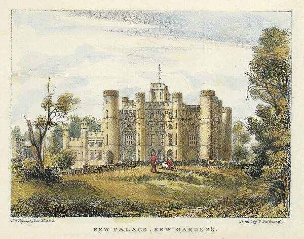 New Palace, Kew Gardens, plate 1 from Kew Gardens: A Series of Twenty-Four Drawings