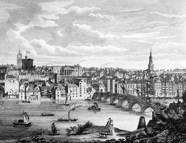 Newcastle-upon-Tyne from the South (engraving)