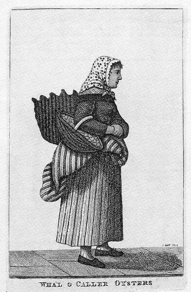 Newhaven (Edinburgh) Oyster Girl, 1812 (engraving)