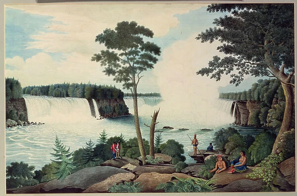 Niagara Falls from Below, c. 1766 (w  /  c on paper)