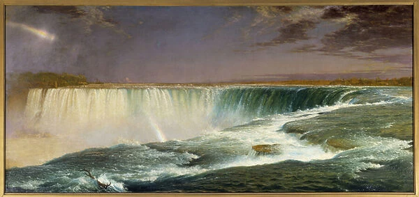 Niagara Falls Painting by Frederic Church (1826-1900), 1857 Washington DC