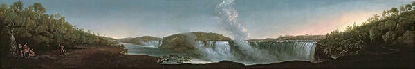 Niagara Falls from under Table Rock, 1808 (oil on canvas)