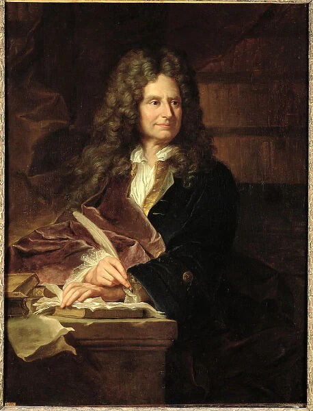 Nicolas Boileau (1636-1711) after 1704 (oil on canvas)