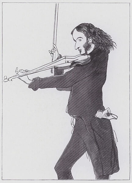 Nicolo Paganini, 1840 (engraving)