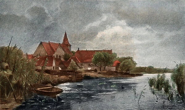 Nieuwkerk (colour photogravure)