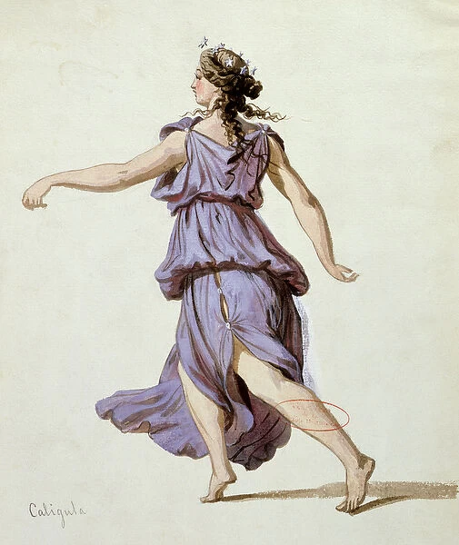 Night hour, costume design for the first production of Caligula