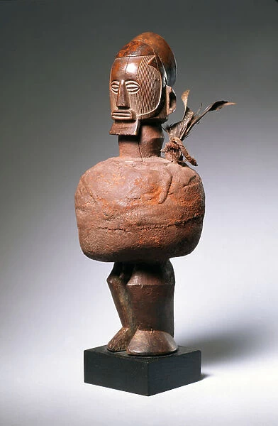 Nkisi Spiritual Figure (wood, clay, textile & feathers) (see also 181653)