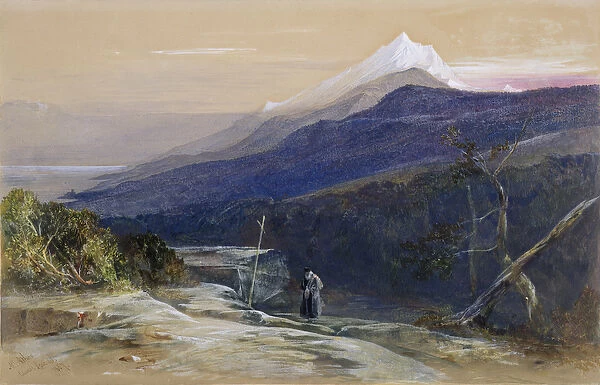 No. 0950 Mount Athos, 1857 (w  /  c, gouache and chalk)