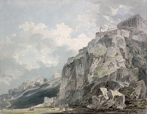 No. 1187 The Castle Rock, Edinburgh, c. 1793 (w  /  c)