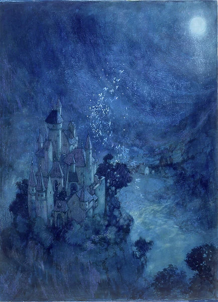 Nocturnal Spires (w / c on paper)