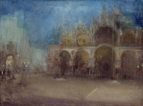 Nocturne, Blue and Gold, St. Mark's, Venice, 1880 (oil on canvas)